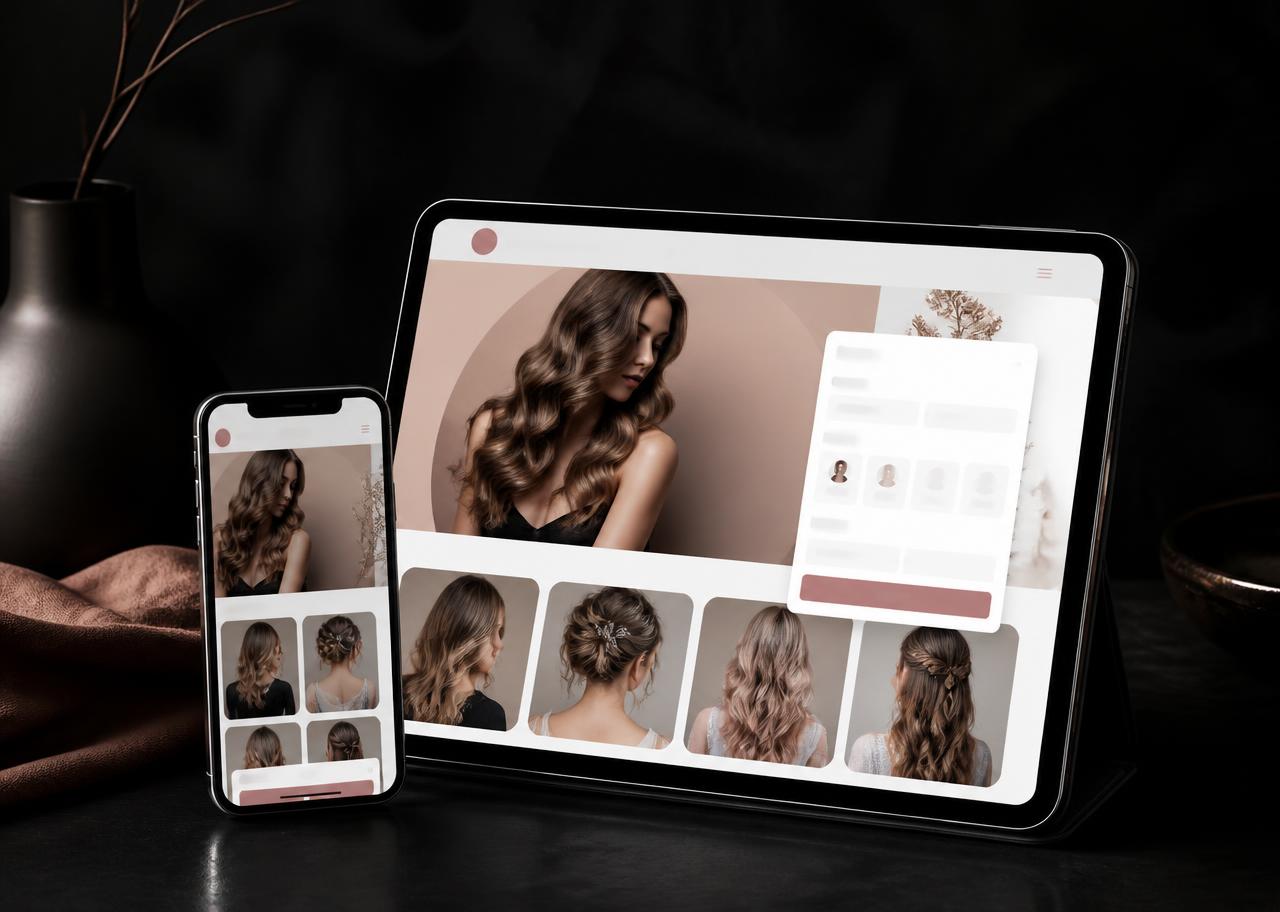 Modelo de site para Salão de Beleza